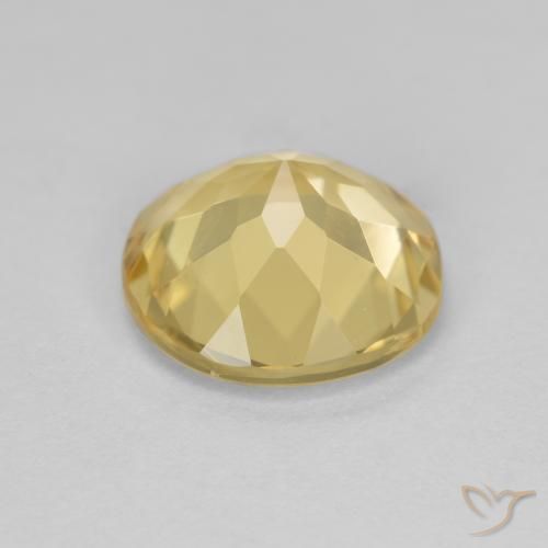 Béryl doré Jaune chaud naturelle Coupe roude, 3.11 ct, VVS-VS