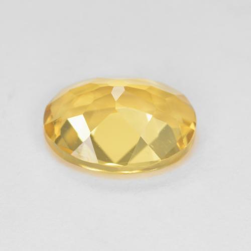 Béryl doré jaune naturelle coupe ovale, 1,72 ct, VVS-VS