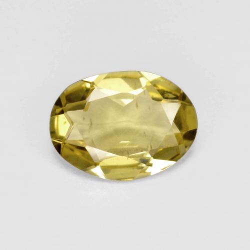 Béryl doré Jaune moyen naturelle Coupe ovale, 1.33 ct, VS