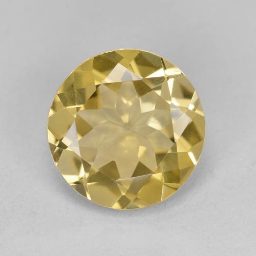 Béryl doré Jaune Dijon naturelle Coupe roude, 3.00 ct, VS