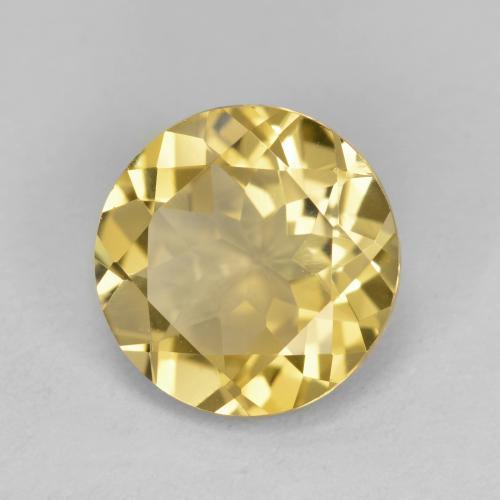 Béryl doré Jaune Dijon naturelle Coupe roude, 3.00 ct, VS