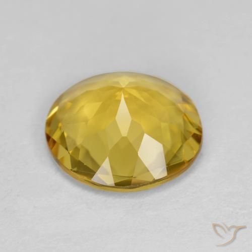 Béryl doré Jaune miel naturelle Coupe roude, 2.69 ct, VVS