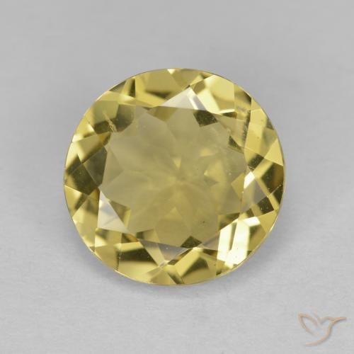 2.90ct Naturel Jaune brunâtre Béryl doré, Tour, VS
