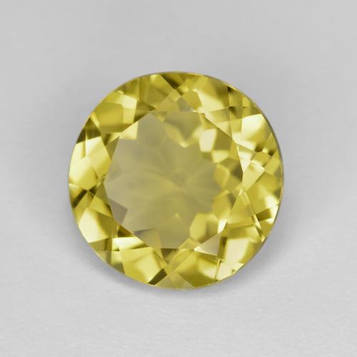 Béryl doré Jaune foncé naturelle Coupe roude, 2.78 ct, VVS-VS