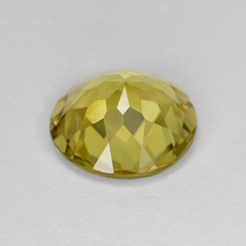 Béryl doré Jaune foncé naturelle Coupe roude, 2.78 ct, VVS-VS