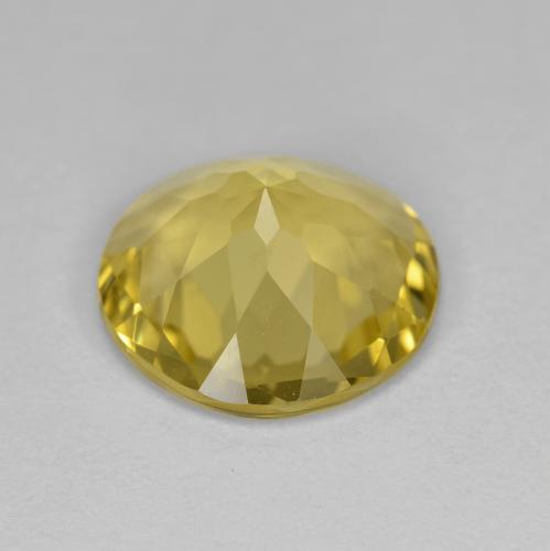 Béryl doré Jaune miel léger naturelle Coupe roude, 3.27 ct, VS