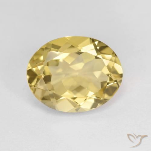 3.49ct Naturel Jaune clair Béryl doré, ovale, VVS-VS