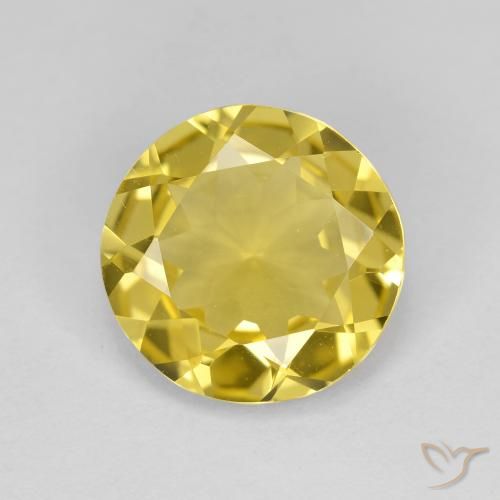 Béryl doré Jaune moyen naturelle Coupe roude, 2.95 ct, VVS