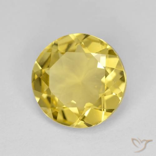 Béryl doré Jaune moyen naturelle Coupe roude, 2.95 ct, VVS