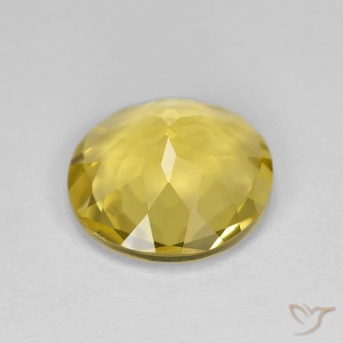 Béryl doré Jaune moyen naturelle Coupe roude, 2.95 ct, VVS