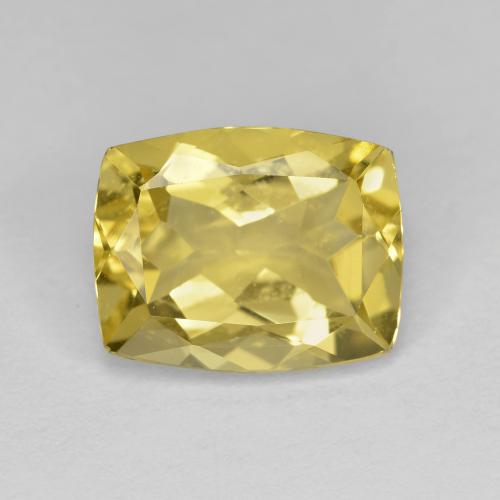 Béryl doré Jaune moyen naturelle Coupe coussin, 2.84 ct, VS