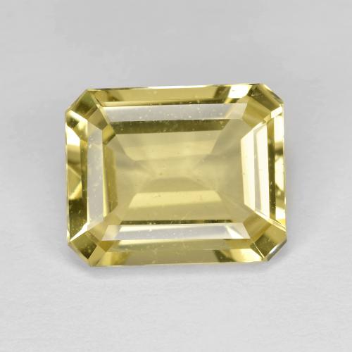 Béryl doré Jaune miel très clair naturelle Taille émeraude, 3.76 ct, VS