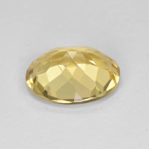Béryl doré jaune naturelle coupe ovale, 3,27 ct, VVS-VS
