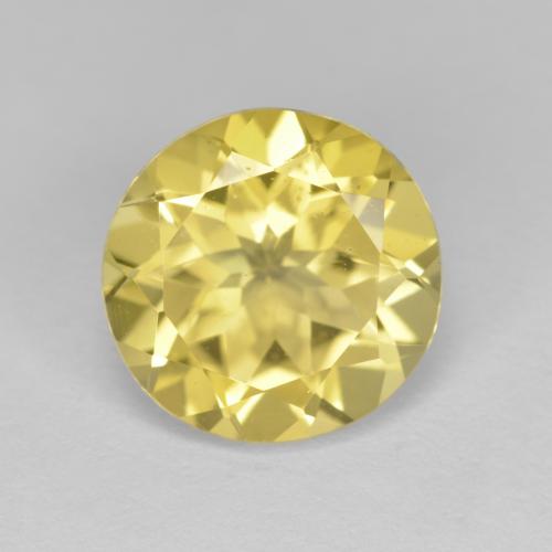 Béryl doré Jaune clair naturelle Coupe roude, 3.55 ct, VS