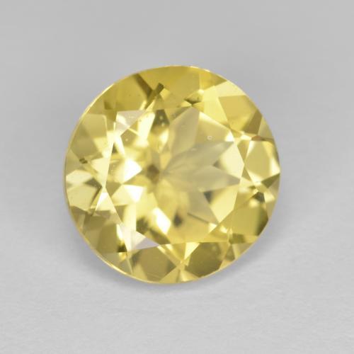 Béryl doré Jaune clair naturelle Coupe roude, 3.55 ct, VS