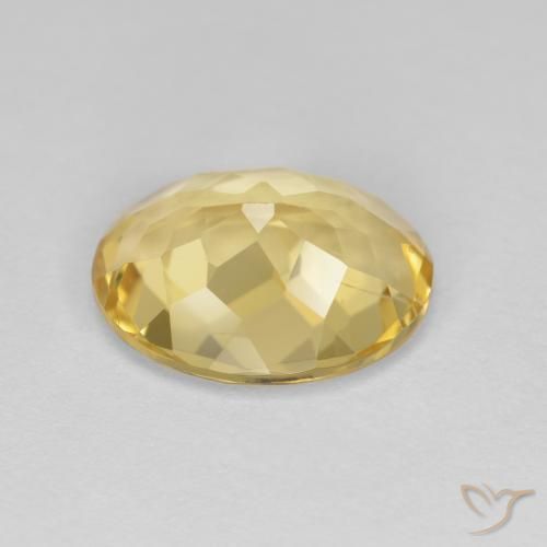 Béryl doré Jaune clair naturelle ovale, 2.90 ct, VVS-VS