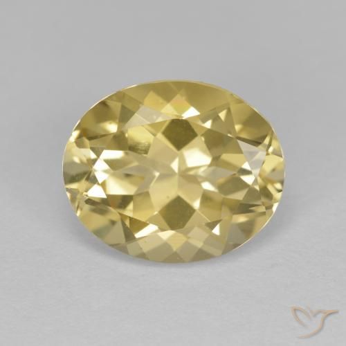 3.54ct Naturel Jaune moyen Béryl doré, ovale, VVS-VS