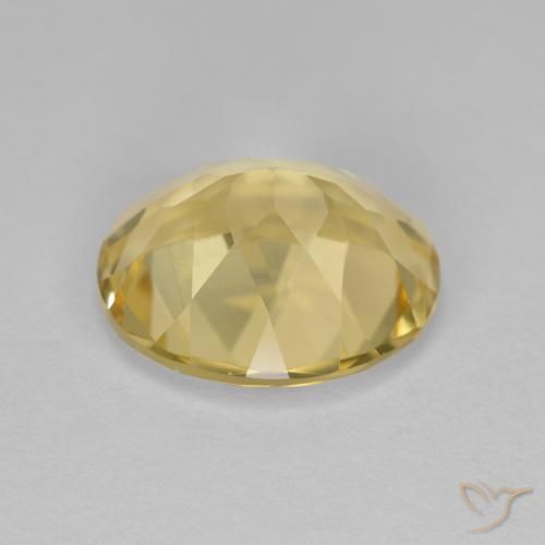 Béryl doré Jaune moyen naturelle ovale, 3.54 ct, VVS-VS