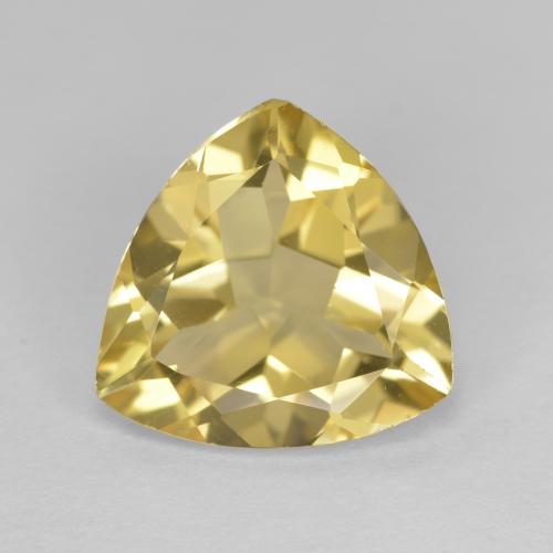 Béryl doré Jaune moyen-léger naturelle Trillion, 3.36 ct, VVS-VS