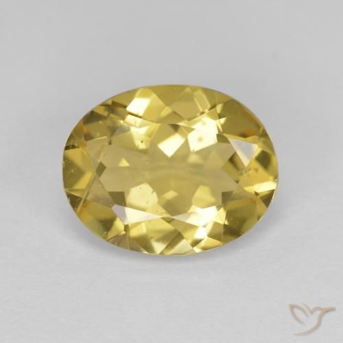 2.72ct Naturel Jaune moyen Béryl doré, ovale, VS