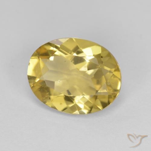 Béryl doré Jaune moyen naturelle ovale, 2.72 ct, VS