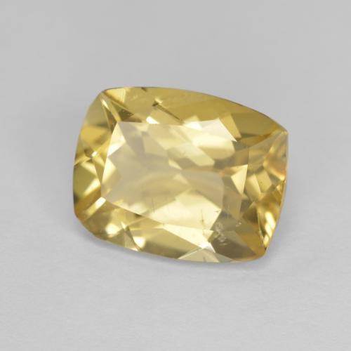 Béryl doré jaune naturelle coupe coussin, 2,87 ct, VS