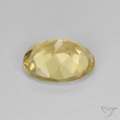 Béryl doré Jaune Toscane naturelle ovale, 2.27 ct, VVS-VS