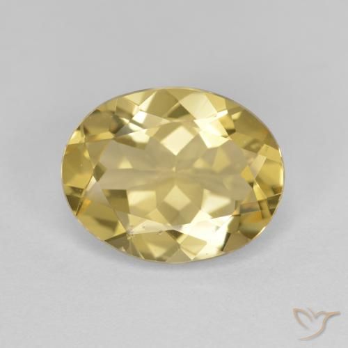 2.94ct Naturel Jaune clair Béryl doré, ovale, VVS-VS
