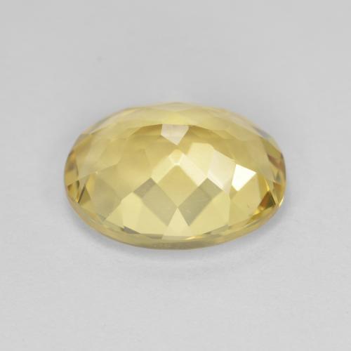Béryl doré jaune naturelle coupe ovale, 3,26 ct, VVS