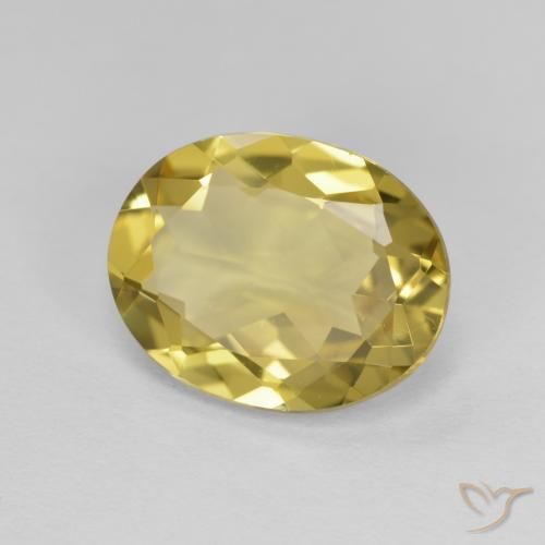 Béryl doré Doré léger naturelle ovale, 2.82 ct, VVS