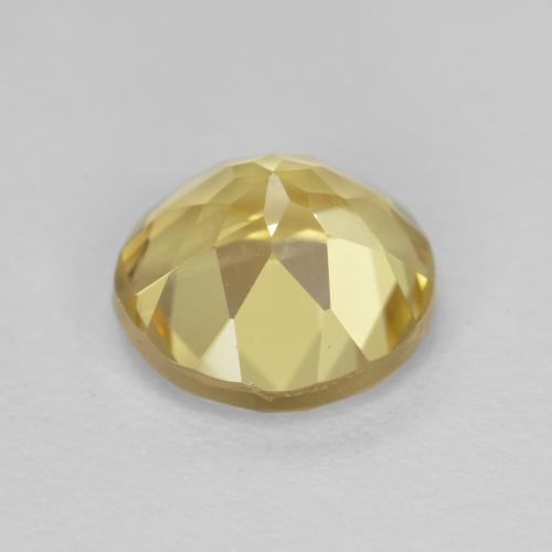 Béryl doré jaune naturelle coupe roude, 1,41 ct, VVS