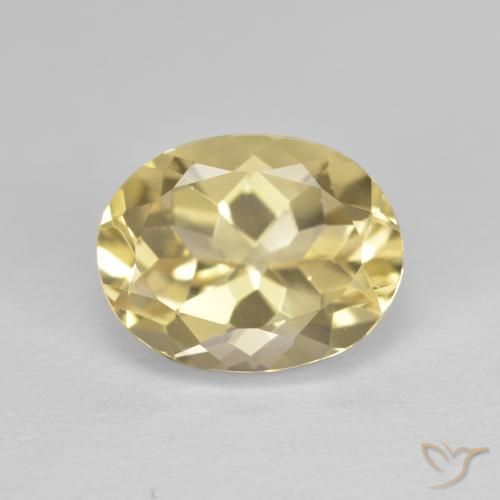 2.65ct Naturel Jaune moyen Béryl doré, ovale, VVS