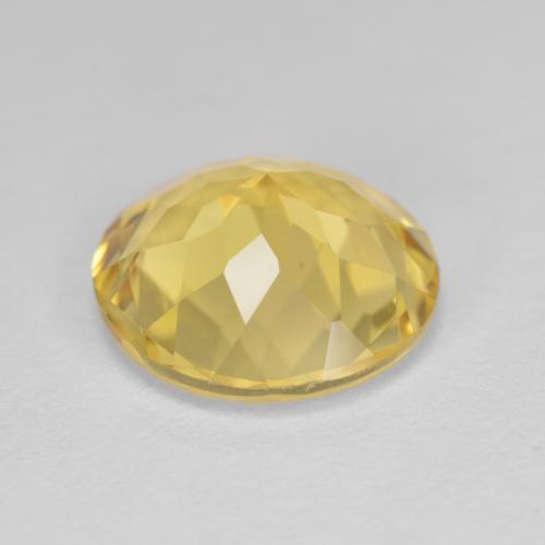Béryl doré jaune naturelle coupe roude, 3,50 ct, VVS-VS