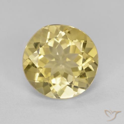 2.55ct Naturel Jaune moyen-léger Béryl doré, Tour, VVS