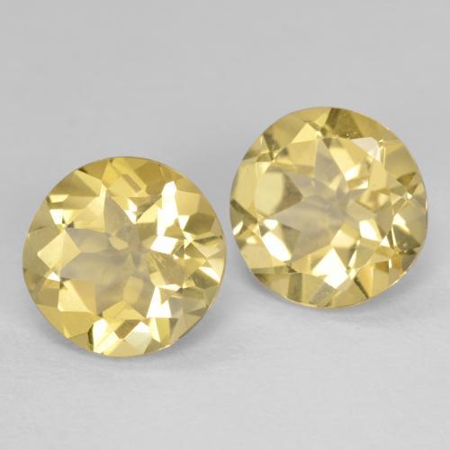Achetez naturel 3,35ct jaune béryl doré gems, coupe roude, en provenance madagascar chez gemselect. en stock, livraison internationale!