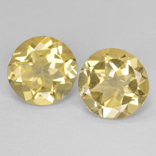 Achetez naturel 3,35ct jaune béryl doré gems, coupe roude, en provenance madagascar chez gemselect. en stock, livraison internationale!