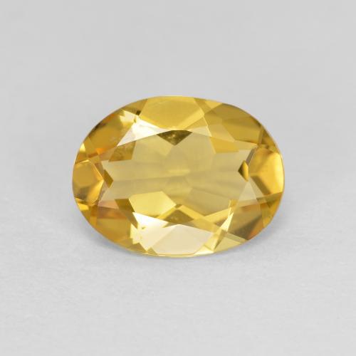 Béryl doré doré naturelle coupe ovale, 1,36 ct, VVS