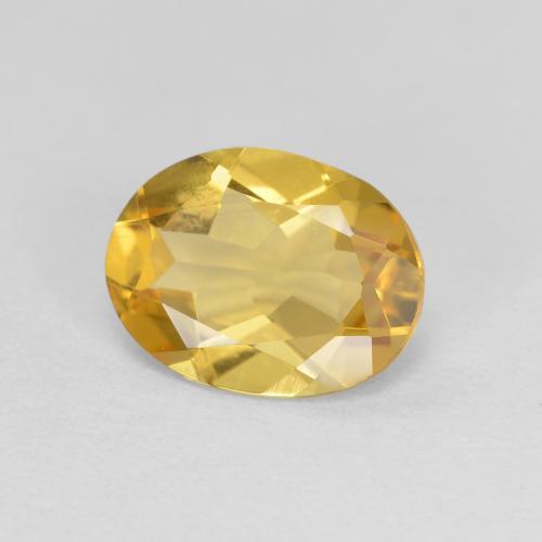 Béryl doré doré naturelle coupe ovale, 1,36 ct, VVS