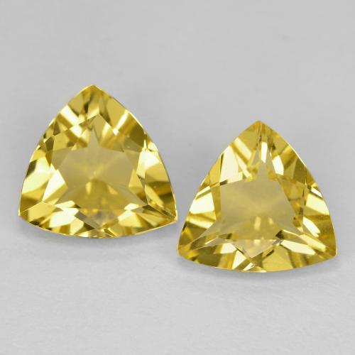 Achetez naturel 2,55ct jaune béryl doré gems, trillion, en provenance madagascar chez gemselect. en stock, livraison internationale!