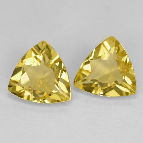 Achetez naturel 2,55ct jaune béryl doré gems, trillion, en provenance madagascar chez gemselect. en stock, livraison internationale!
