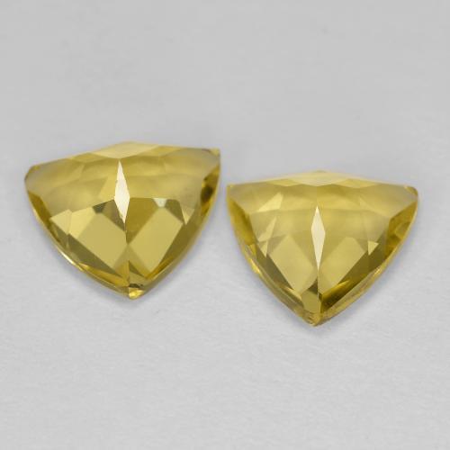 Achetez naturel 2,55ct jaune béryl doré gems, trillion, en provenance madagascar chez gemselect. en stock, livraison internationale!