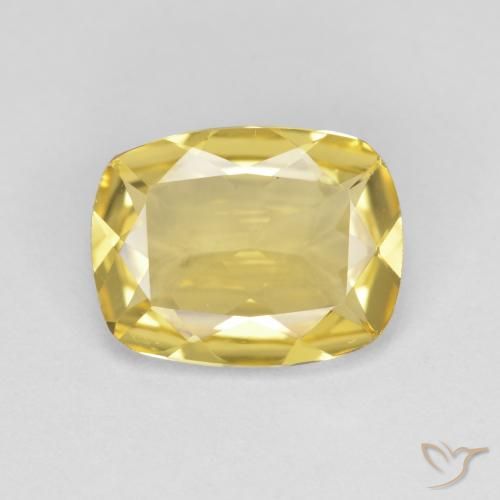 1.89ct Naturel Doré léger Béryl doré, Coussin, VVS-VS