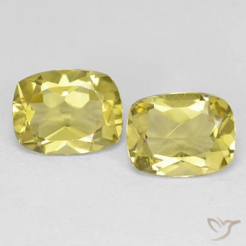 Achetez naturel 2.39ct Jaune moyen-léger Béryl doré gems, Coupe coussin, En provenance Madagascar chez GemSelect. En stock, livraison internationale!