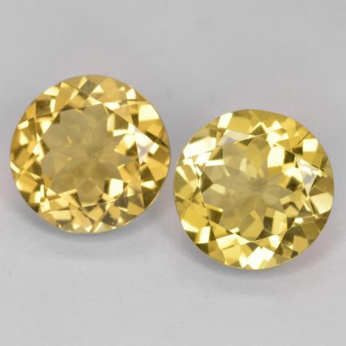 Achetez naturel 5.10ct Or moyen Béryl doré gems, Coupe roude, En provenance Madagascar chez GemSelect. En stock, livraison internationale!