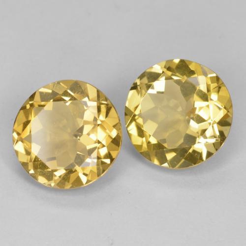 Achetez naturel 5.10ct Or moyen Béryl doré gems, Coupe roude, En provenance Madagascar chez GemSelect. En stock, livraison internationale!