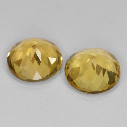 Achetez naturel 5.10ct Or moyen Béryl doré gems, Coupe roude, En provenance Madagascar chez GemSelect. En stock, livraison internationale!