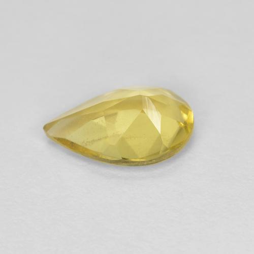 Béryl doré Jaune brunâtre naturelle En forme de poire, 0.94 ct, VS