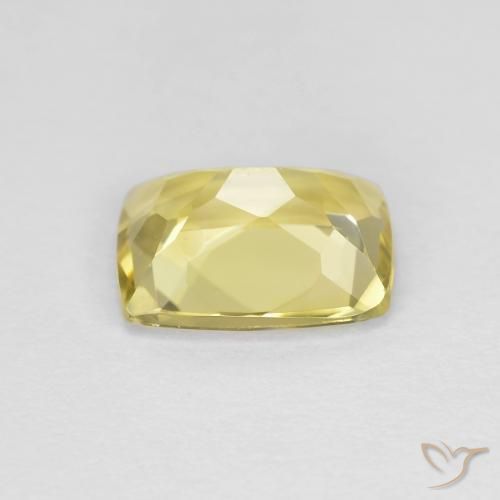 Béryl doré jaune naturelle coupe coussin, 1,41 ct, VS