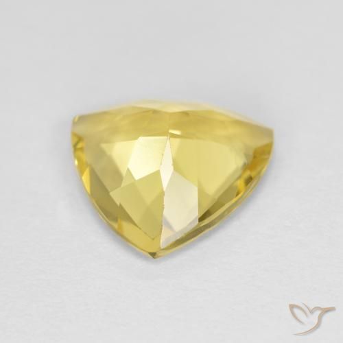 Béryl doré Jaune Toscane naturelle Trillion, 1.83 ct, VS