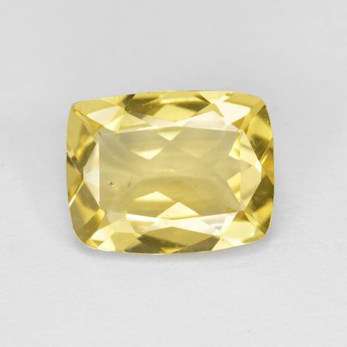 Béryl doré jaune naturelle coupe coussin, 1,87 ct, VS